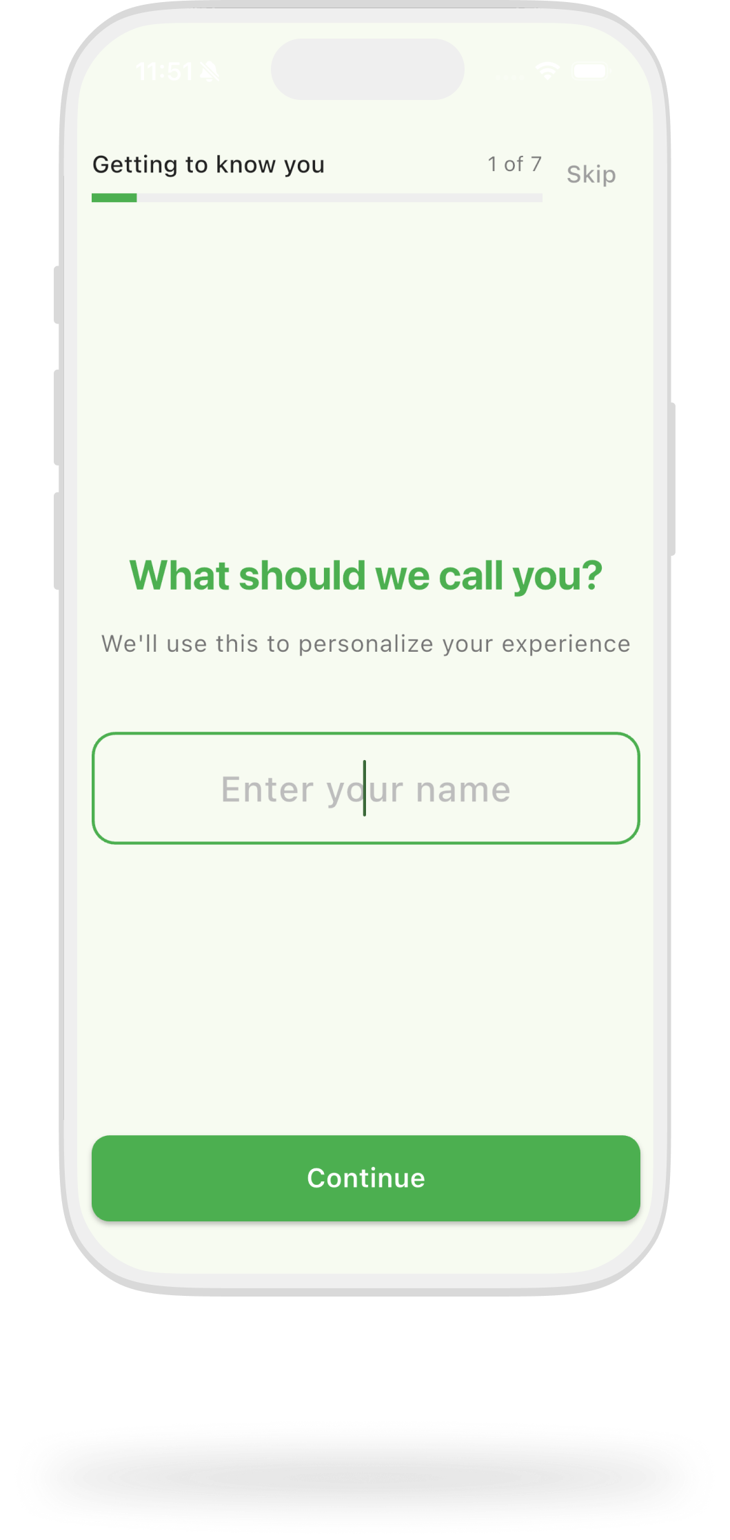 Set Your Preferences interface screenshot
